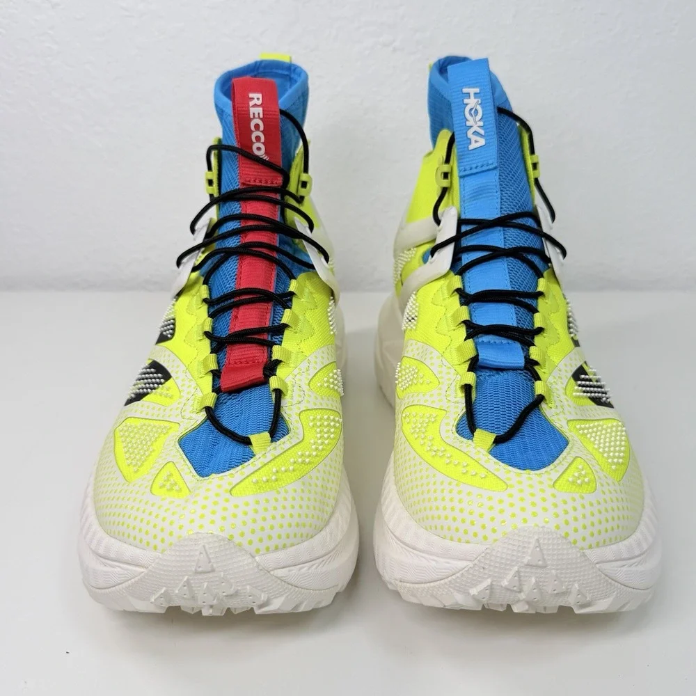 Hoka Mafate X Hike Size W12 M11 Citrus Alabaster Hiking Boots 1174230 HSL Comfor